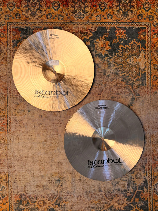 Rare Crisp ISTANBUL Mehmet SULTAN Hihats 13” 898 1028 g PERFECT! TIGHT But Dark! Hand Hammered!