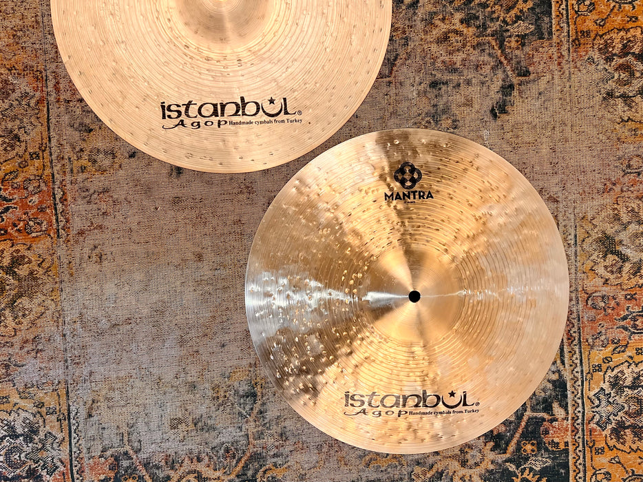 Istanbul AGOP MANTRA 15” Hihats 990 1170 g COMPLEX Light 15s”! Harder To Find! Perfect!