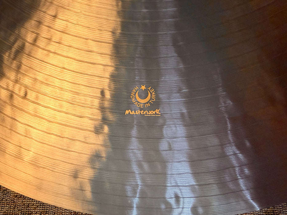 GLORIOUS GLOWING 24” Masterwork Paper Thin Jazz Master Crash Ride 2482 g Sizzle