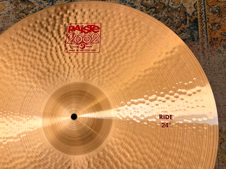PERFECT PAISTE 24” 2002 Ride 3895 g 2 FOOT GOLIATH CLASSIC Tone! Don’t Pay $650!! IMMACULATE