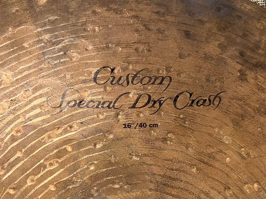 ORIGINAL THIN Zildjian K CUSTOM SPECIAL DRY Crash 16” 1012 g Dry Complex CLEAN