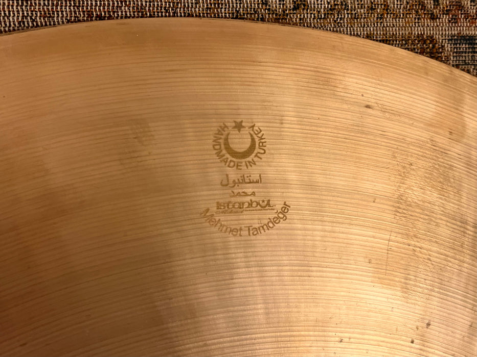 Rare 23” ISTANBUL Mehmet BLACK BELL Ride 3697 g DARK! Clean!  Raw Bell & Hand Hammered
