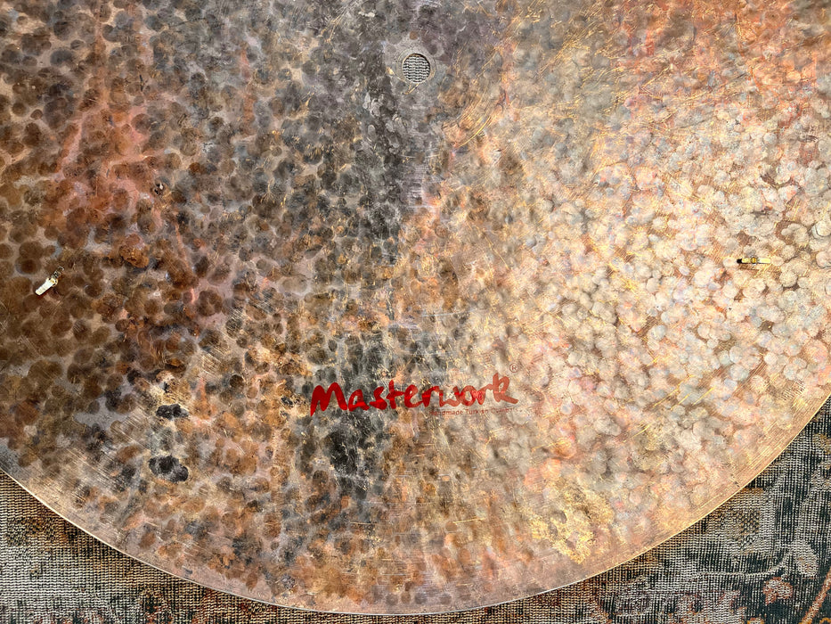 Unique TURK Style Masterwork Flat Ride Sizzle 20” w Tambourine Jingles 1564 g Flat EFFECTS!