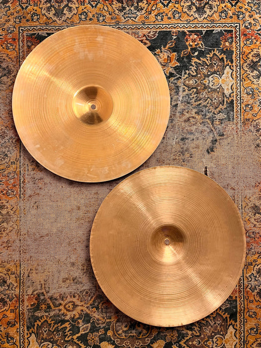 MASSIVE Vintage 1960s THIN Zildjian 16” Hihats An Incredible Paper Thin 896 961 g MELLOW