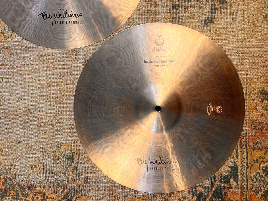 Rare ISTANBUL Mehmet TONY WILLIAMS Hihats 15” 1098 1158 g IMMACULATE! GORGEOUS! Dark!