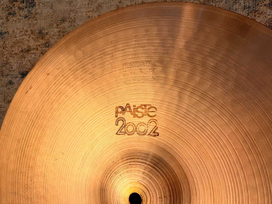 ULTRA RARE Vintage Paiste 2002 FACTORY 17” RIDE BLACK LABEL! YES 17”!! 1427 g TIGHT QUICK Response