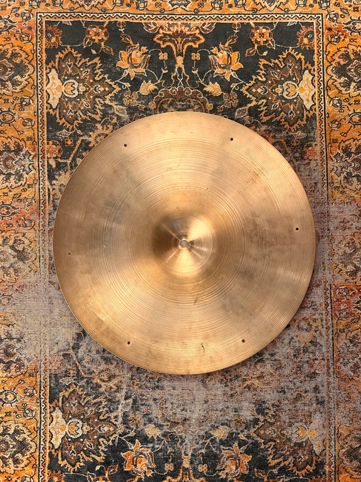 Rare 1960s Vintage Zildjian FACTORY SIZZLE 20” Ride 2239 g LIGHT COMPLEX! Stamped “SIZZLE”