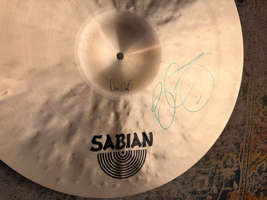 BILLY COBHAM SIGNED Sabian HHX LEGACY 18” Crash ONLY 1160 g Collectible! Don’t Pay $464