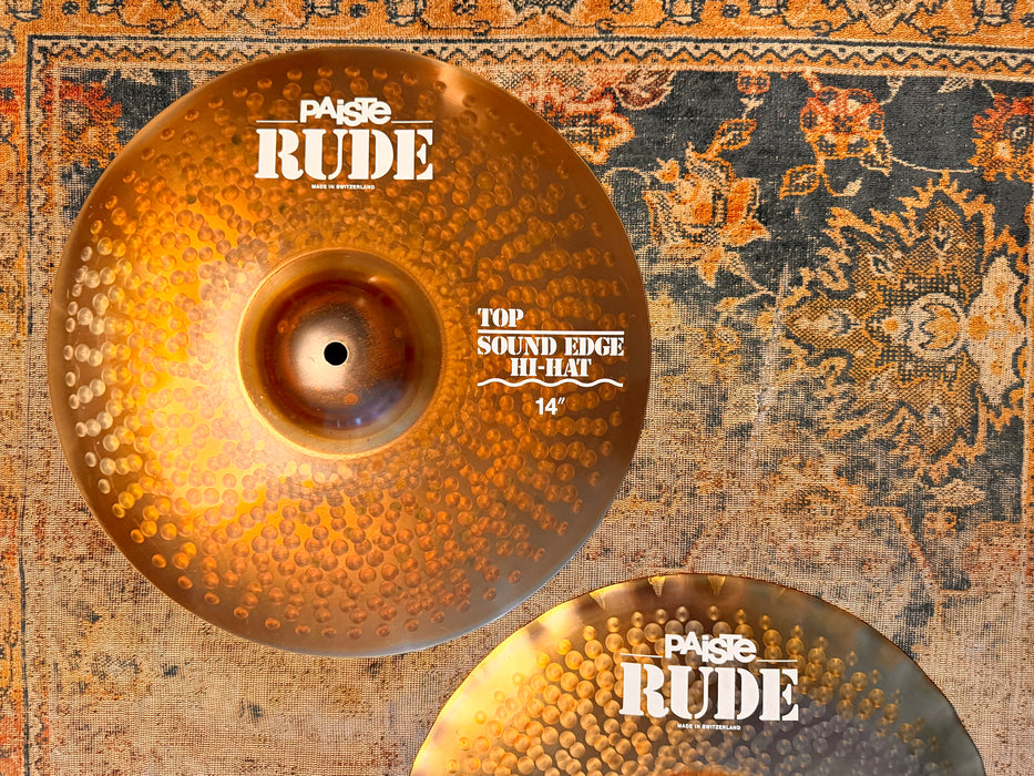 Paiste RUDE SOUND EDGE 14” Hihats IMMACULATE Condition! 880 1132 g DON’T PAY $550 FOR A GUESS
