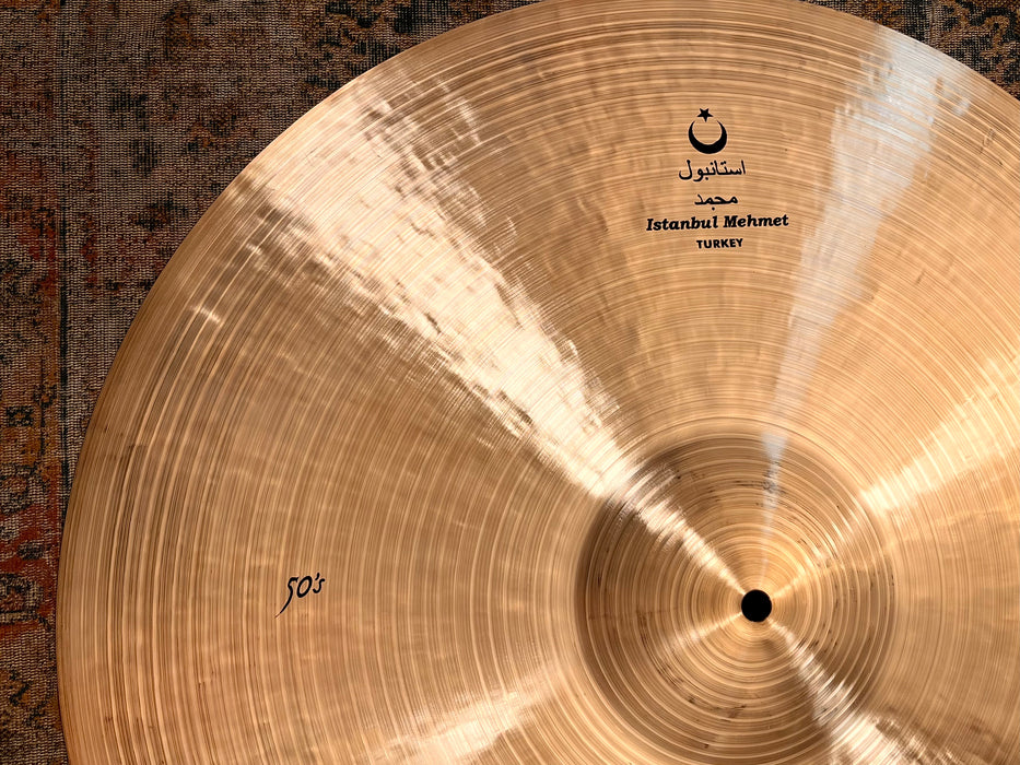 RARE HUGE ISTANBUL Mehmet Nostalgia 50s 24” Ride 2786 g IMMACULATE! ULTRA Warm Lush