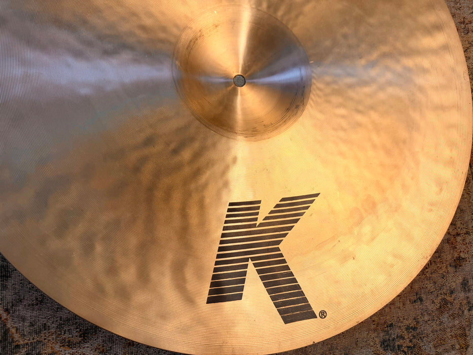 Zildjian 21” K Heavy Ride DISCONTINUED! SMOOTH DARK Versatile! Aged Mellowed  21 Years! 3272 g