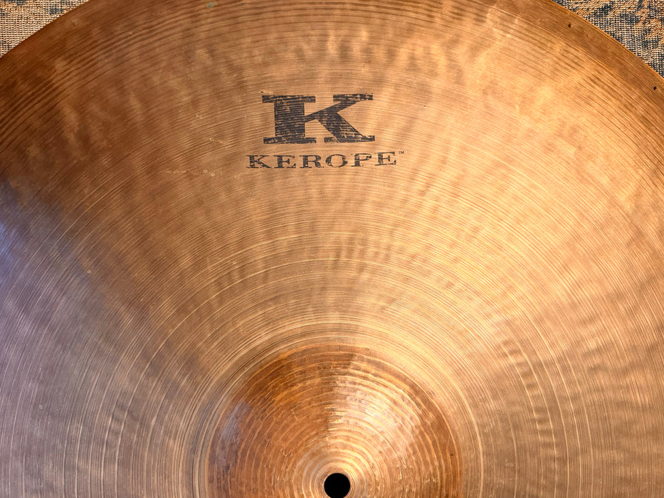 RARE Zildjian KEROPE 24” Ride Crash! THE ORIGINAL! COLLECTIBLE! Only Made 1 Year! 3242 g