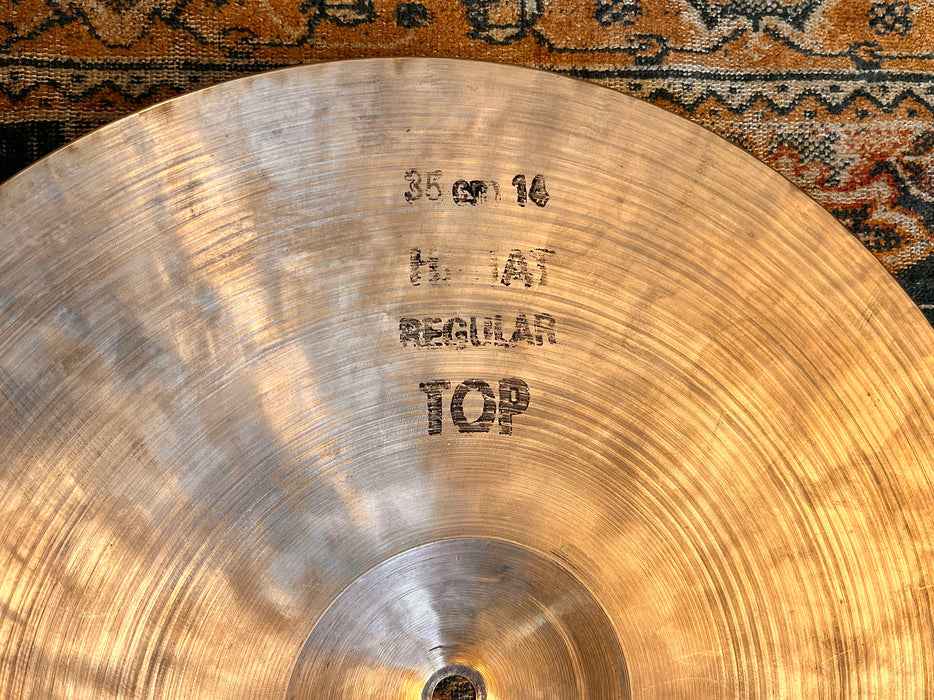 EARLIER BOSPHORUS Traditional Hihats 14” 995 1184 g Smooth Dark Warm GOLDEN! Hand Hammered