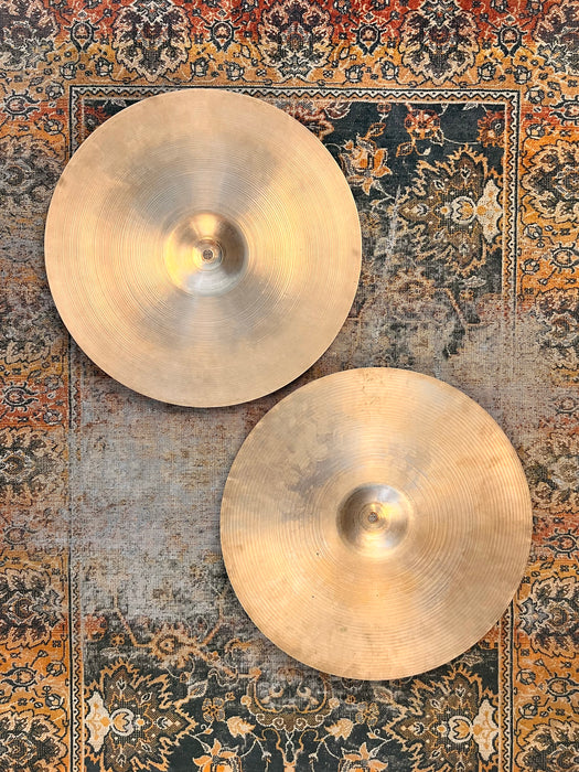 MASSIVE Vintage 1960s THIN Zildjian 16” Hihats An Incredible Paper Thin 888 over 1080 g MELLOW