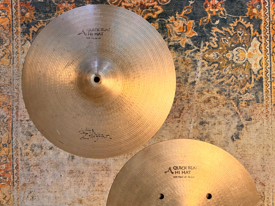 Zildjian QUICK BEAT 14” Hihats ULTRA CRISP TIGHT Articulate Earlier Version 1198 1395 g NOT $520!