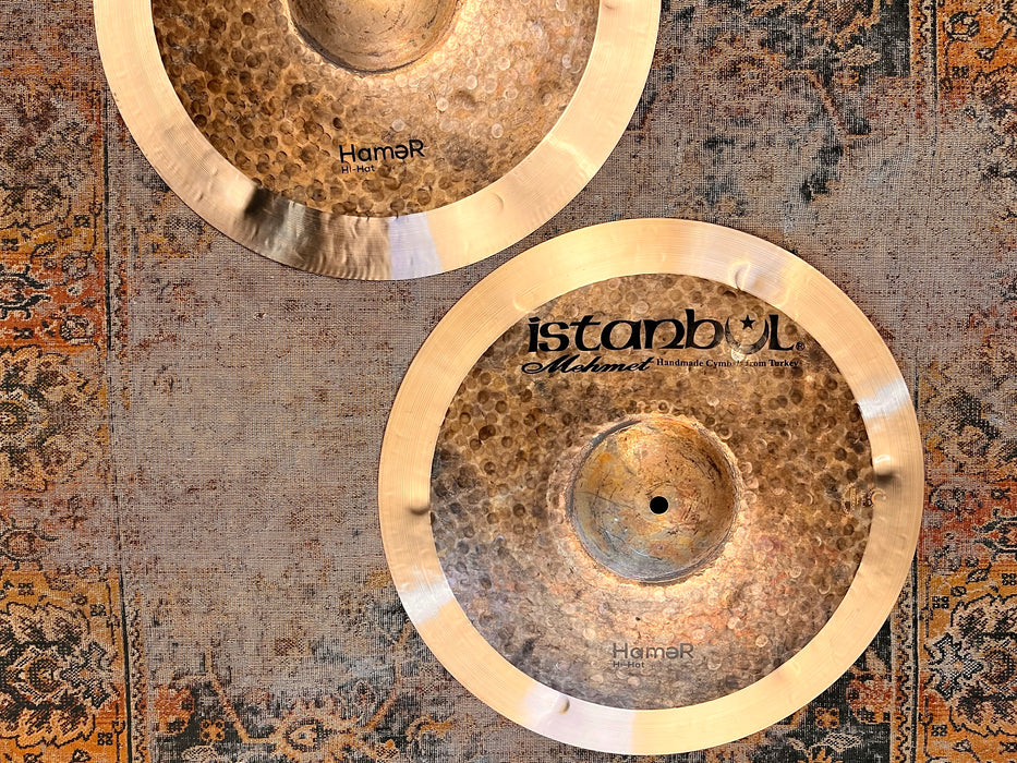 Massive Dark Huge DUO ISTANBUL Mehmet Hamer Hihats 16” 1227 1388 g PERFECT! Don’t Pay $680!