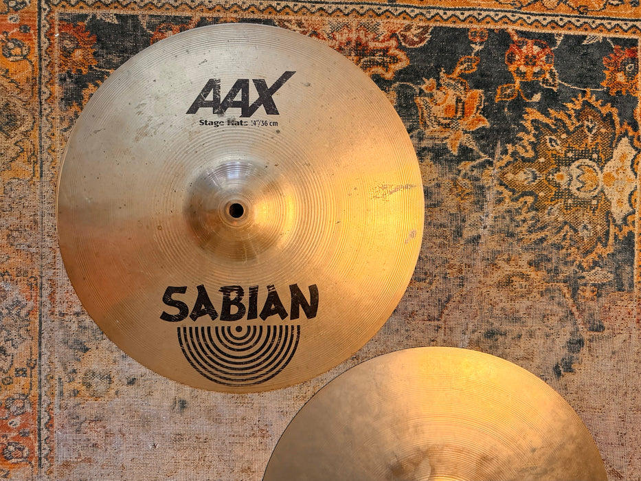 Sabian AAX Stage Hats 14” Versatile Like Brilliant New Beats! Articulate Smooth 986 1350 g