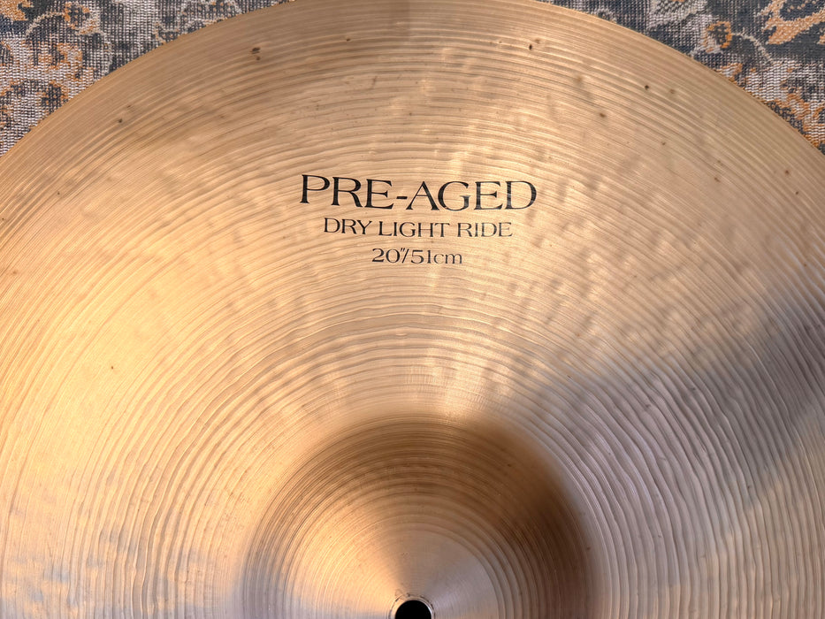 Zildjian K PRE AGED DRY LIGHT Ride 20” DISCONTINUED! GORGEOUS ONE! 2146 g CRASHES