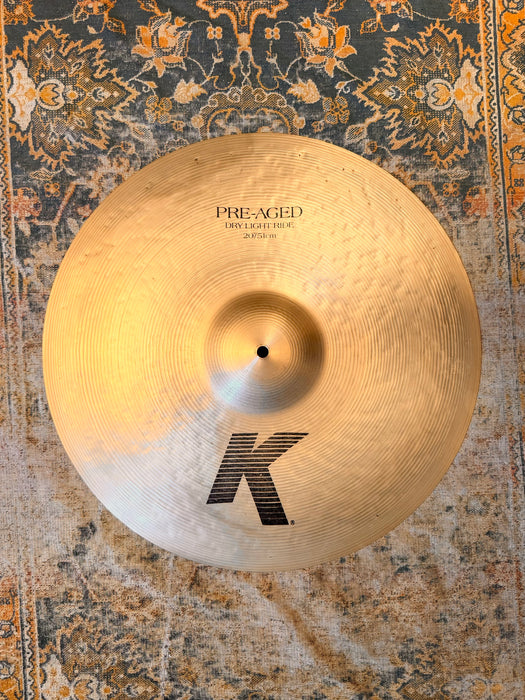 Zildjian K PRE AGED DRY LIGHT Ride 20” DISCONTINUED! GORGEOUS ONE! 2146 g CRASHES