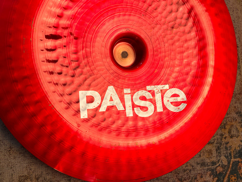 THE ORIGINAL Vintage PAISTE COLORSOUND 5 China Type 18” DEEP CRIMSON RED! 1270 g