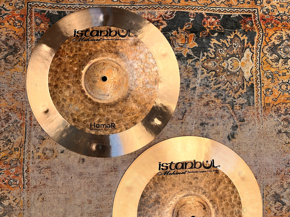 Huge Dark Low ISTANBUL Mehmet Hamer Hihats 15” 1197 1314 g IMMACULATE! DUO! Deep Hammering