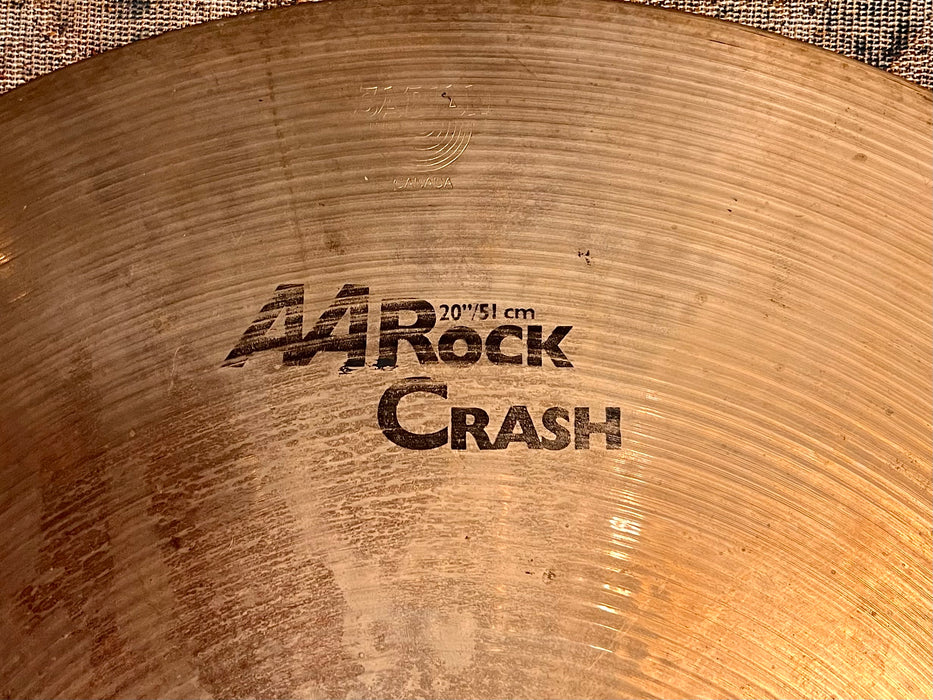 HUGE Discontinued Sabian ROCK CRASH 20” MASSIVE FULL! AA 2618 g Great Attack + Projection
