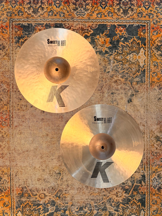 Zildjian K Sweet Hihats 14” AMAZING SHAPE! CRISP SMOOTH! Versatile! 984 1446 g Don’t Pay $650?