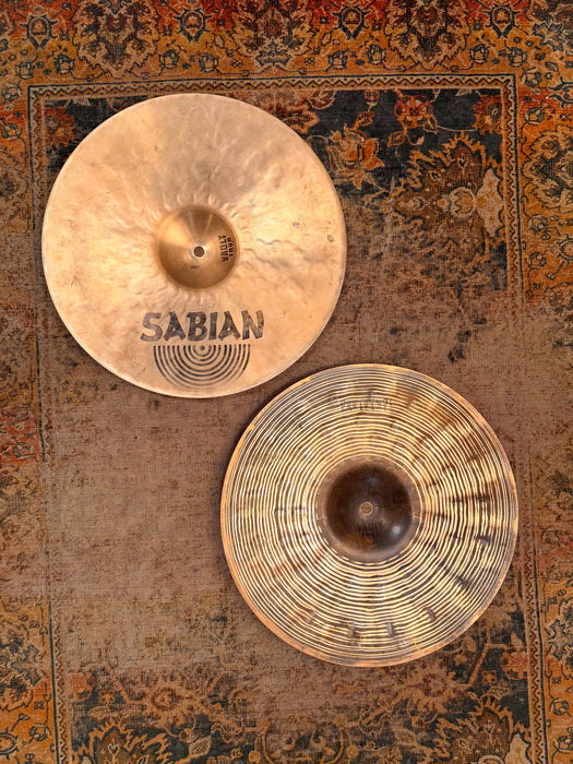 Unique Sabian PROTOTYPE VAULT TOUR HHX Hihats 14” Top Lathed Bottom Ralph Peterson Signature 748 1208 g