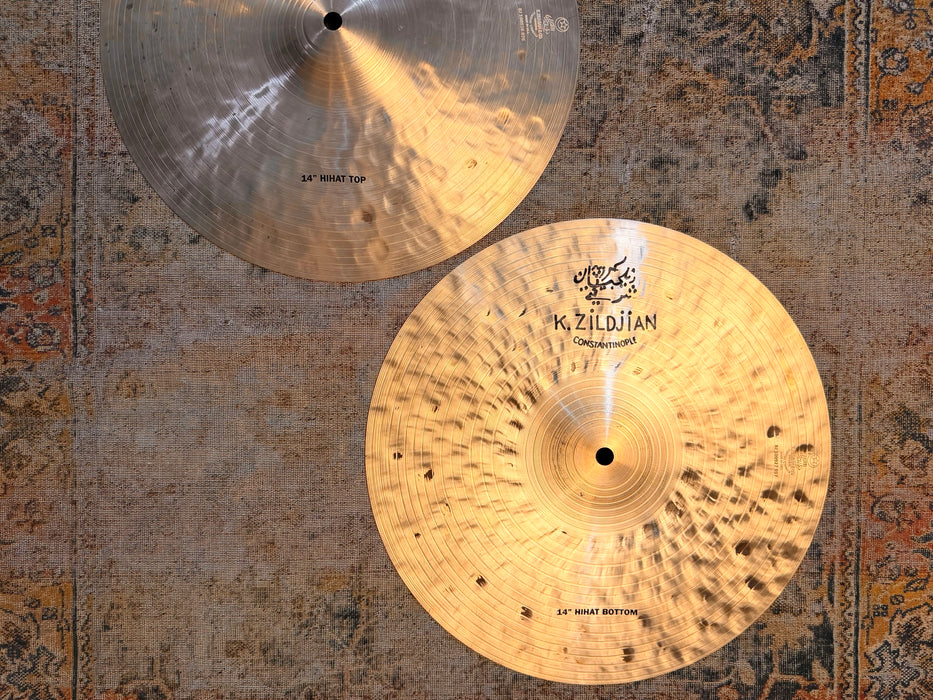 Zildjian K CONSTANTINOPLE 14” Hihats THINNER AT ONLY 914 1120 g INCREDIBLE! Dark Responsive! Don’t PAY $800!