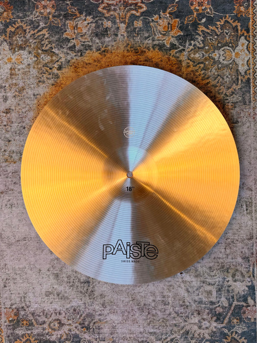 Paiste 602 PAPERTHIN CRASH 18” PERFECT! 1212 g Clean Shimmering Responsive Tone! WHY Pay $614
