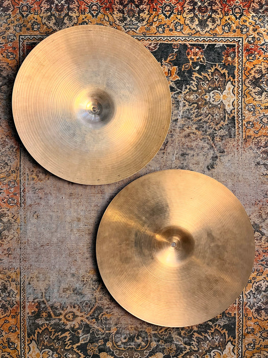Vintage ZILDJIAN 16” Hihats HUGE Complex Tone 955 1056 g MASSIVE THIN HATS