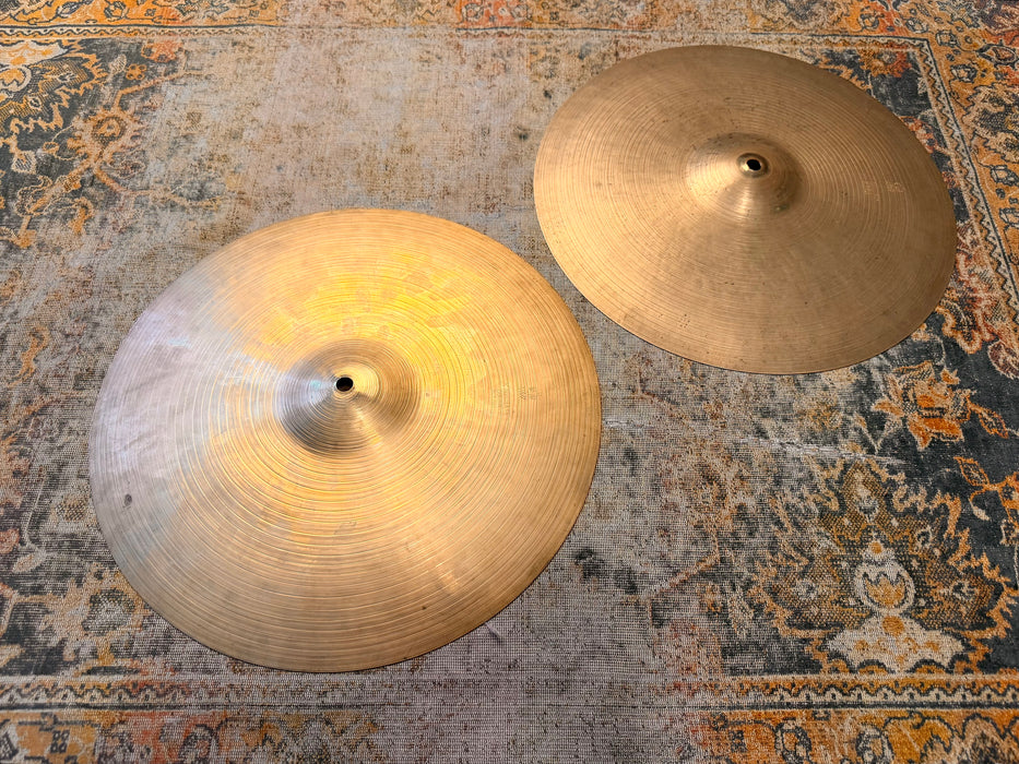 HOLY GRAIL VINTAGE Zildjian PAPER THIN ISTANBUL K HIHATS 14” 696 868 g Dry Complex Incredible!
