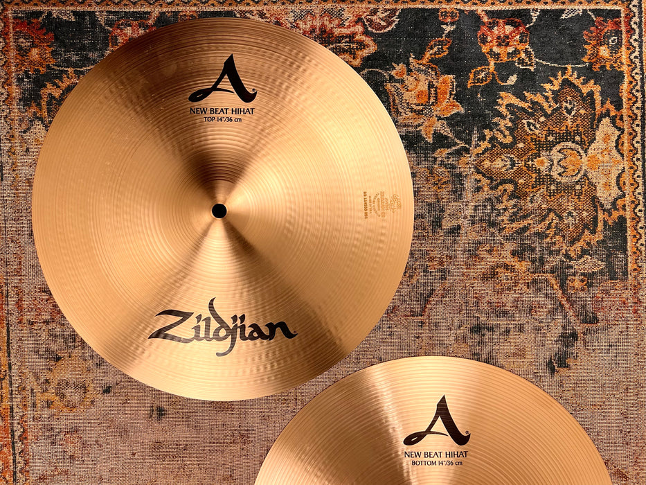 Zildjian New Beat Hihats 14” PERFECT 998 1384 g Versatile! IMMACULATE Cond! Why Pay $450!!