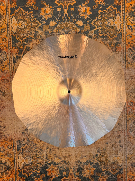 MASSIVE 2 FOOT Paperthin Masterwork Dodecagon JAZZ MASTER 24” Crash Ride 2244 g PERFECT