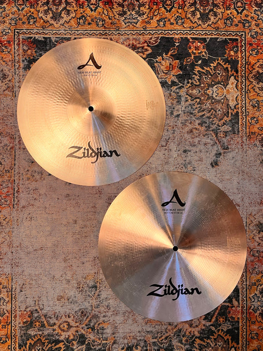 Zildjian 15” NEW BEAT Hihats Very CLEAN! FAMOUS Classic Tone! 1095 1616 g Don’t Pay $550 For A Guess!