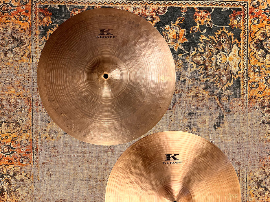Zildjian KEROPE Hihats 15” 1000 1220 g CLEAN Gorgeous! LIGHT COMPLEX! Discontinued!