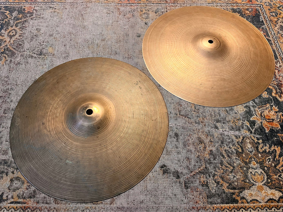 THIN TOP Vintage Zildjian New Beat 14” Hihats ONLY 840 g Over 1253 g Light Dry Complex Amazing
