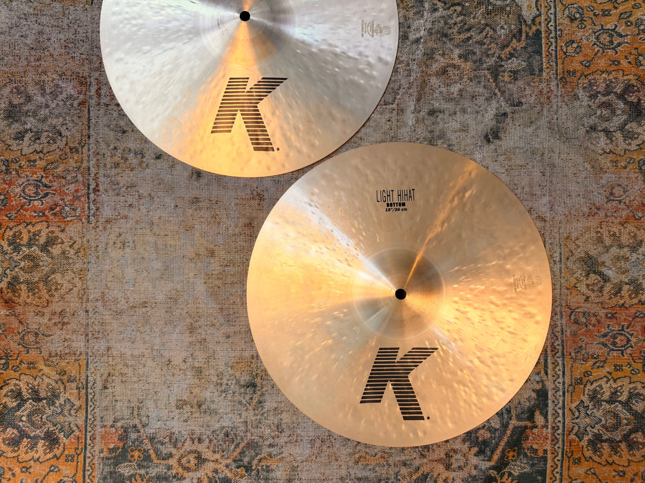 Zildjian K LIGHT Hihats 15” SUPER Clean Dark & CRISP! Versatile! 1094 1470 g  DON’T PAY $720
