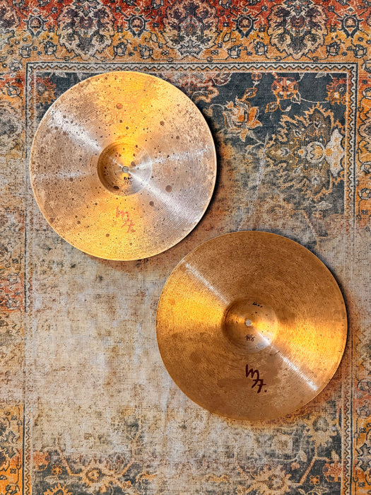 Unique HEATHER STINE CUSTOM 13” Hihats w PATINA! Crisp CLEAN Articulate Tone! 816 1244 g