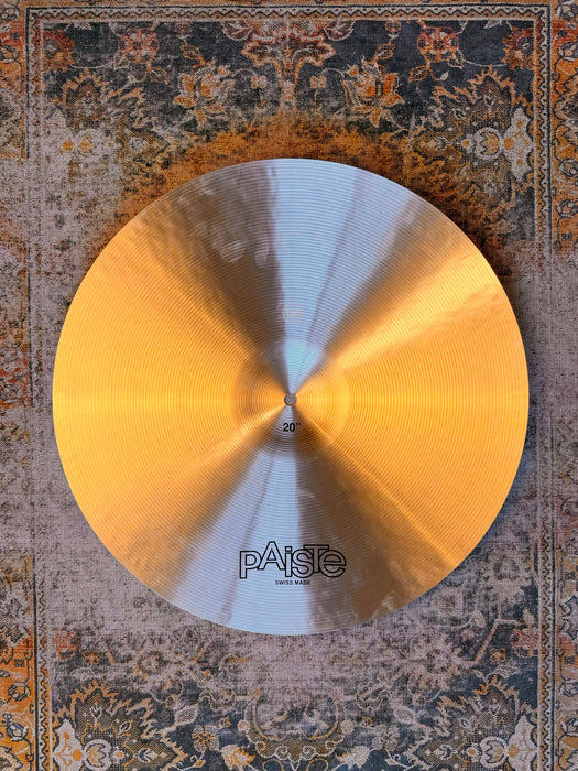 Paiste 602 20” PAPER THIN CRASH PERFECT! Only 1723 g Responsive! Bendable! DON’T PAY $760 For A Guess
