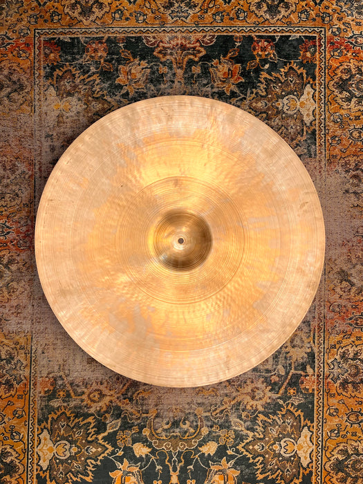 Vintage Zildjian 1940s TRANS STAMP THIN 22” Crash Ride 2422 g Amazing! Glorious Crash! Hand Hammered