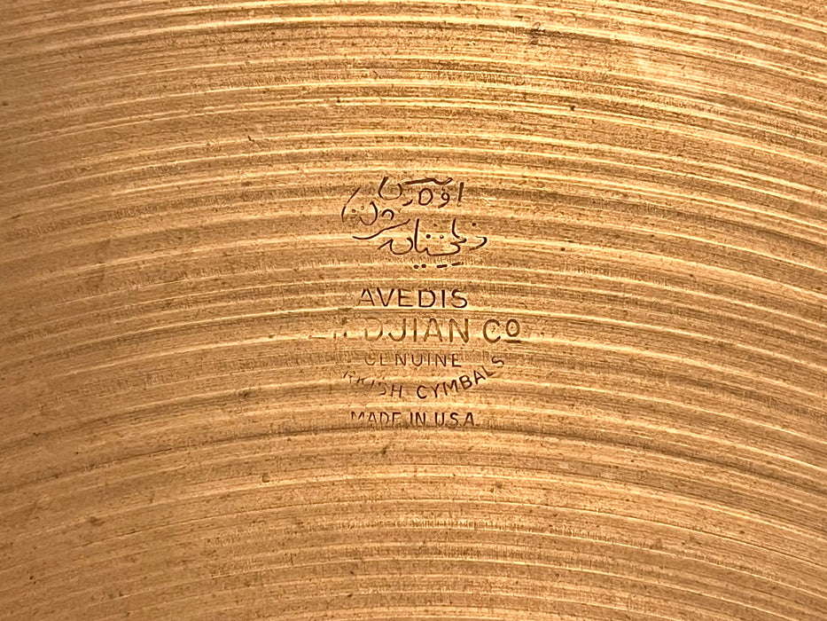 Vintage Zildjian 1960s FACTORY Sizzle Ride 22” 3064 g CRASH! ALL 6 RIVETS! Absolutely Beautiful!