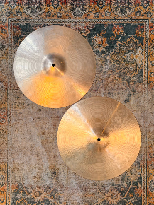THIN TOP Vintage Zildjian New Beat 14” Hihats ONLY 786 Over 1228 g Light Complex Amazing