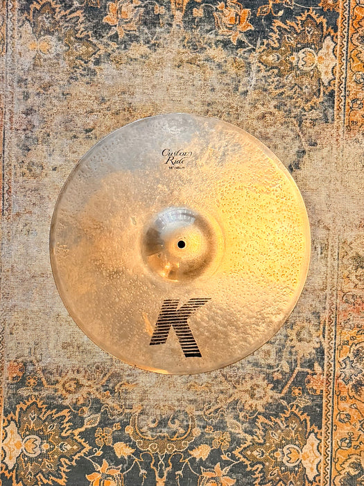Rare ORIGINAL Earlier Zildjian K Custom 18” Ride Pre Cursor GADD SESSION 2086 g ICONIC