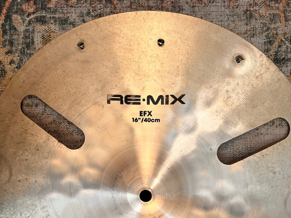 RARE Zildjian REMIX EFX Crash 16” 987 g SIZZLE Effects Myron Grombacher
