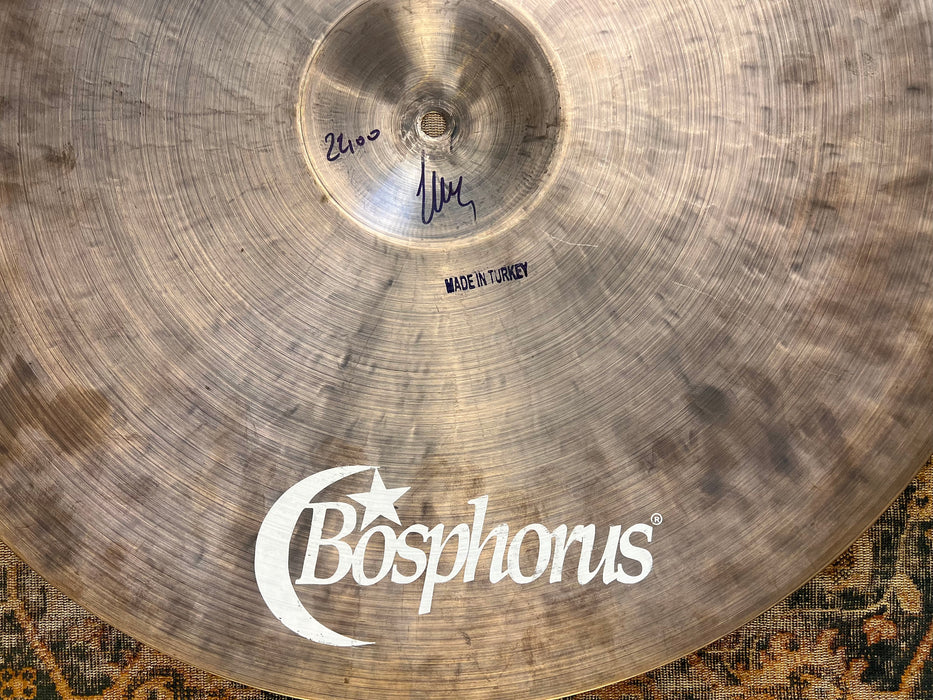 LIGHT Smooth Pre Aged Bosphorus 20th Anniversary Ride 22” 2400 g BLUE Perfect
