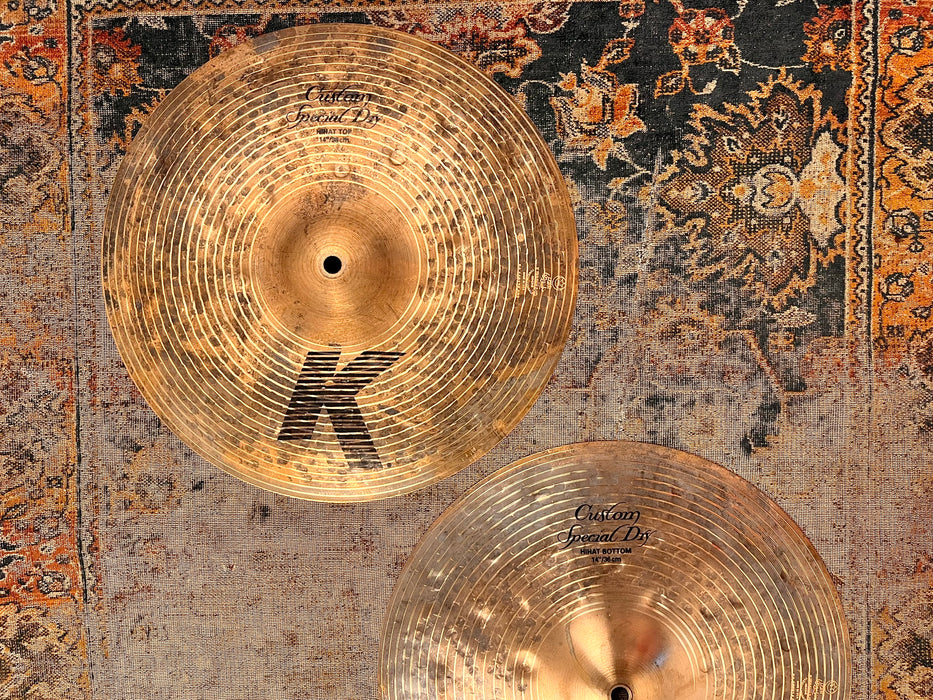 Zildjian K Custom SPECIAL DRY Hihats 14” 968 1336 g PERFECT Condition! CRISP! Dont Pay $600!