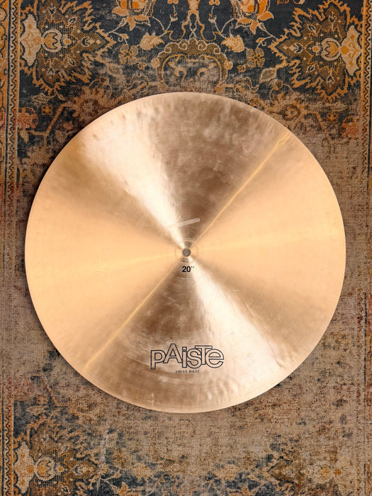 PAISTE 602 Medium Flat Ride 20" CLEAN! GLASSY Mellow Tone! ULTRA SMOOTH! 2311 g Don’t Pay $760!