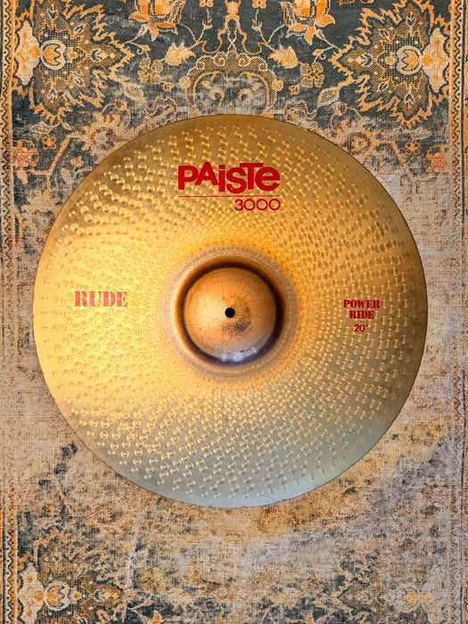 RARE PAISTE Red Label RUDE 3000 POWER RIDE at an AUSPICIOUS 3000 grams BEAUTY!