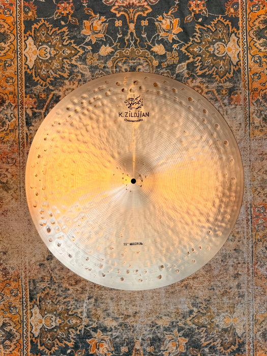 Zildjian K CONSTANTINOPLE Medium Ride 22” DARK DRY AMAZING Condition! 2514 g DON’T Pay $800 For A Guess!!